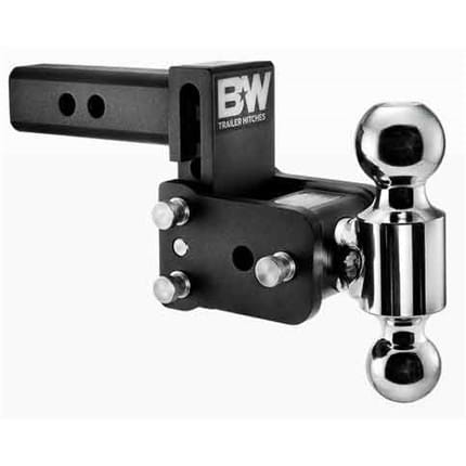 B&W Tow & Stow 3″ Drop 3.5″ Rise 2 5/16 X 2″ Dual Ball Size Hitch (Black) TS10033B