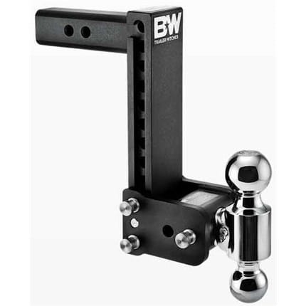 B&W Tow & Stow 9″ Drop or 9.5″ Rise With 2-5/16″ x 2″ Dual Ball Size Hitch (Black) TS10043B