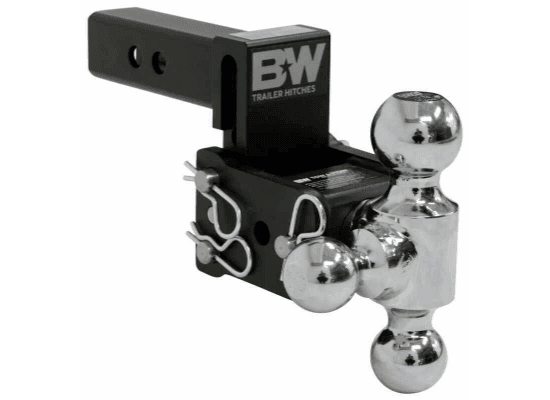 B&W Tow & Stow 3″ Drop or 3.5″ Rise 1-7/8″ x 2″ x 2-5/16″ Triple Ball Hitch (Black) TS10047B
