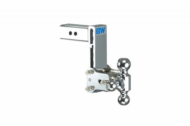 B&W Tow & Stow, Chrome, 7″ Adjustable Tri-Ball Ball Mount for 2-1/2″ Receivers TS20049C