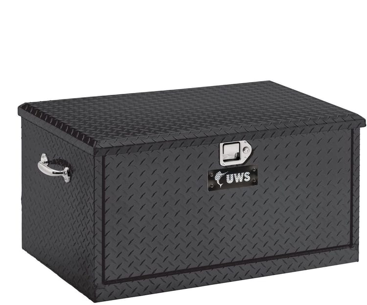 38″ Aluminum Chest w/2 Drawer Slides GLOSS BLACK- TBC38DSBLK